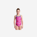 GIRLS ARENA DALY SWIMSUIT LIGHT DROP BACK