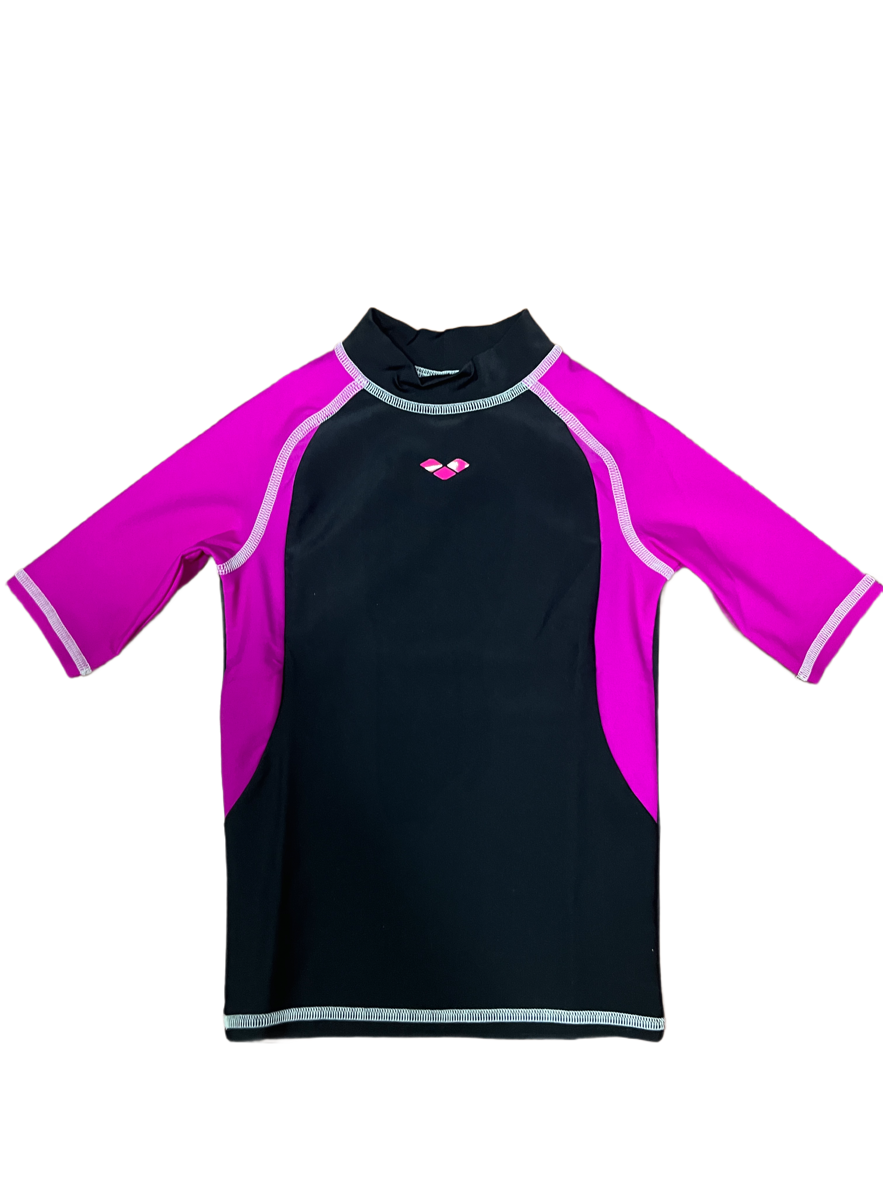 Polera UV girl T shirt black rose violet