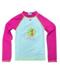 Polera UV arena tribe kids long sleeves shirt white fresia rose
