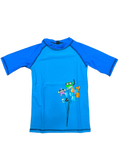 Polera UV arena boy s/s tee turquoise pix blue